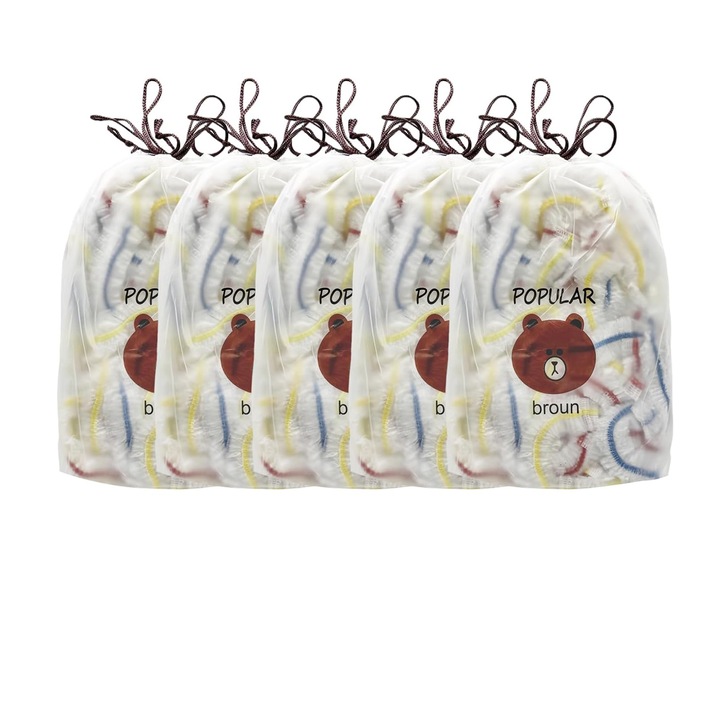 Capace folie alimentara de unica folosinta, PE alimentara, cu aderenta puternica si perforatie pentru foi usor de desprins, rezistente la microunde, transparente, 25 x 25 cm, 200 bucati