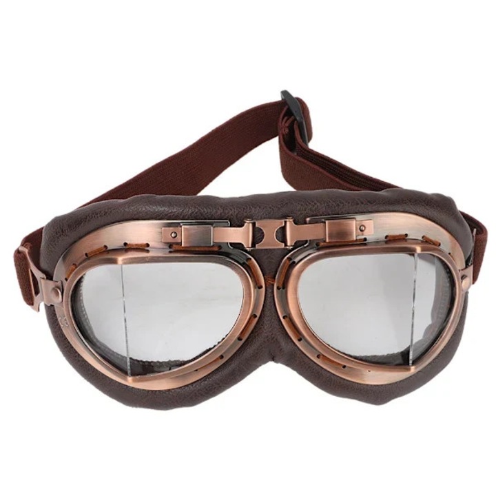 Защитни очила, тип "goggles", с лещи от PC смола, устойчиви на вятър и пясък, с регулируема каишка и уплътняваща гъба, прозрачни, 20 x 9 см