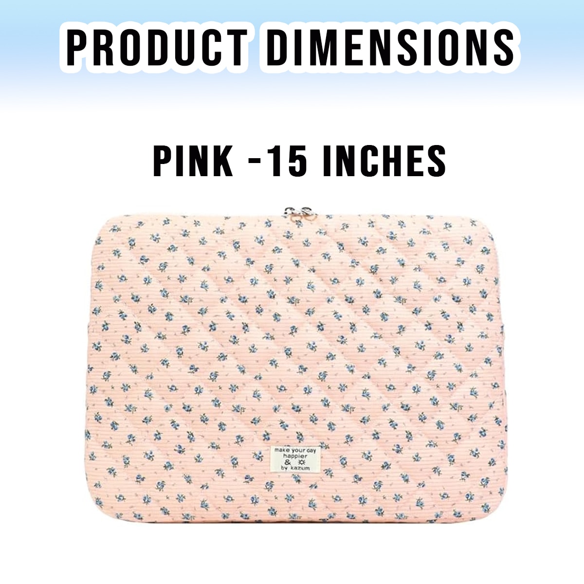 Husa florala pentru laptop din catifea moale, pentru MacBook Air iPad de 11, 13, 15 inch