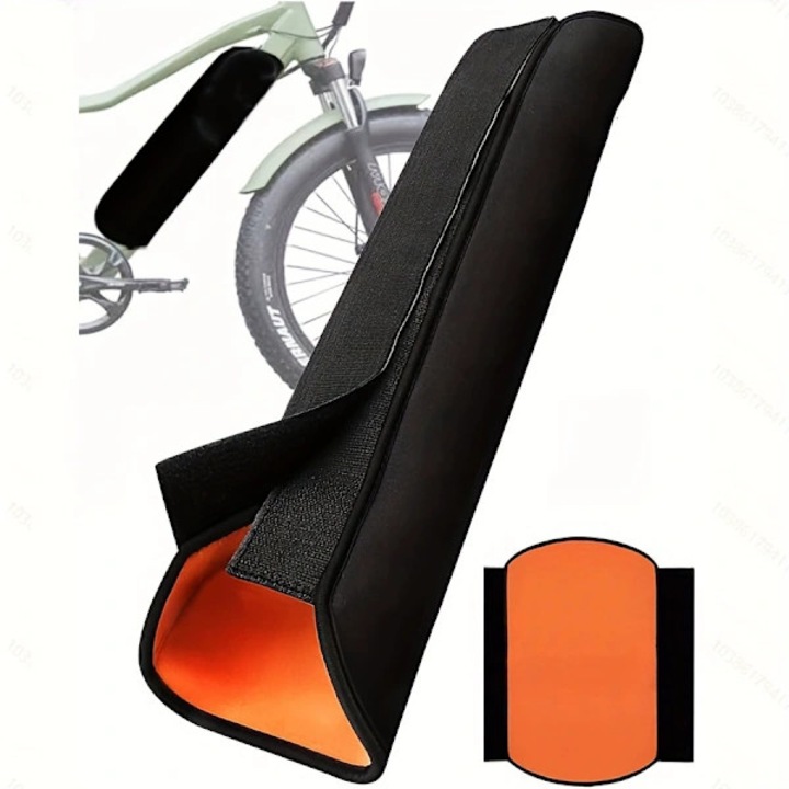 Husa protectie baterie bicicleta electrica neopren portocaliu 30x38cm impermeabila