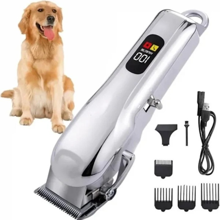 Aparat de tuns electric pentru animale, fara fir, lame ascutite, pentru blana lunga si groasa