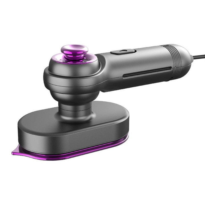 Aburitor portabil pentru haine TENZHVXI 0811BM-BST6017478, fara fir, abur continuu si la cerere, compact si usor, gri/mov