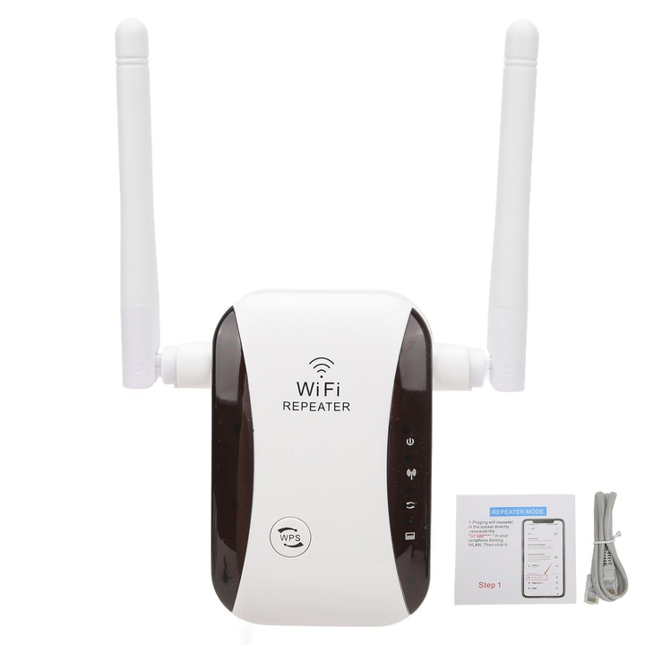 WIFI jelerősítő kettős antennával, jelkiterjesztés
