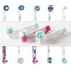 Set 4 capace protectie periuta electrica transparent 4x3cm