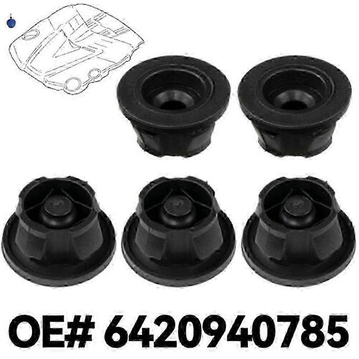 5 db gumírozott lengéscsillapító készlet Mercedes W204 C204 S204 motortetőhöz 5x2x5cm