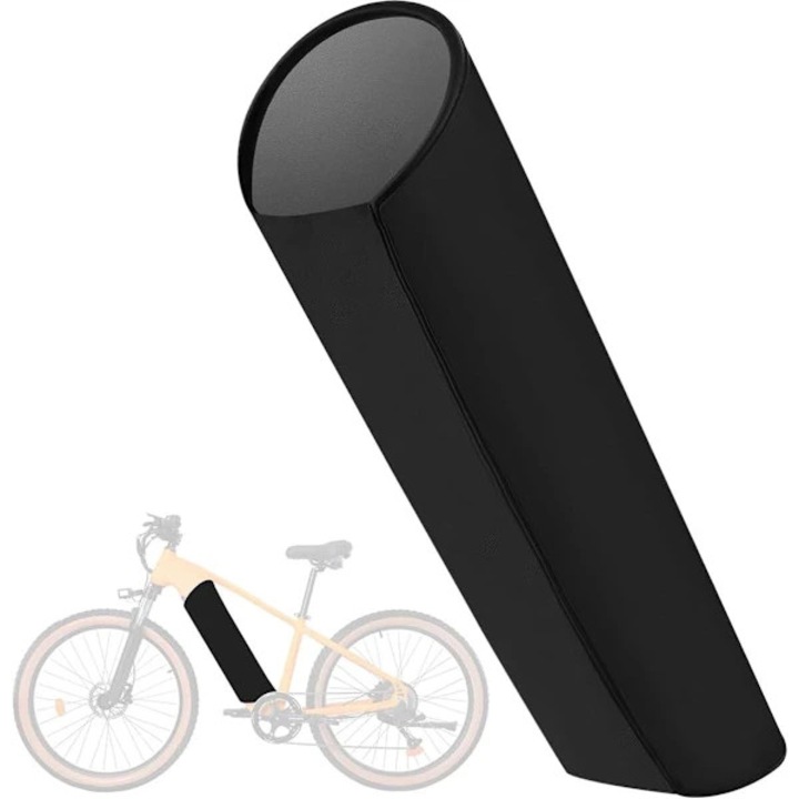 Husa protectie baterie pentru bicicleta electrica, din neopren 4.5 mm, impermeabila si izolanta, rezistenta la zgarieturi, negru/orange, 54 x 37 cm, 1 buc