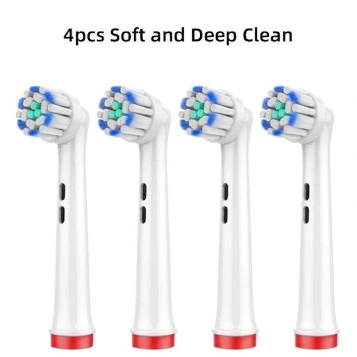 Capete periuta electrica Ultrafin, capete de schimb moi, curatare profunda pentru gingii sensibile, compatibile cu Oral-B (modele selectate), Multicolor, 4/8/16 bucati