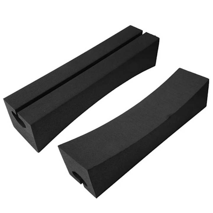 Suport acoperis din EVA pentru placa de surf si caiac, moale, universal, rezistent la uzura, negru, 2 bucati, 40.5x9x10 cm