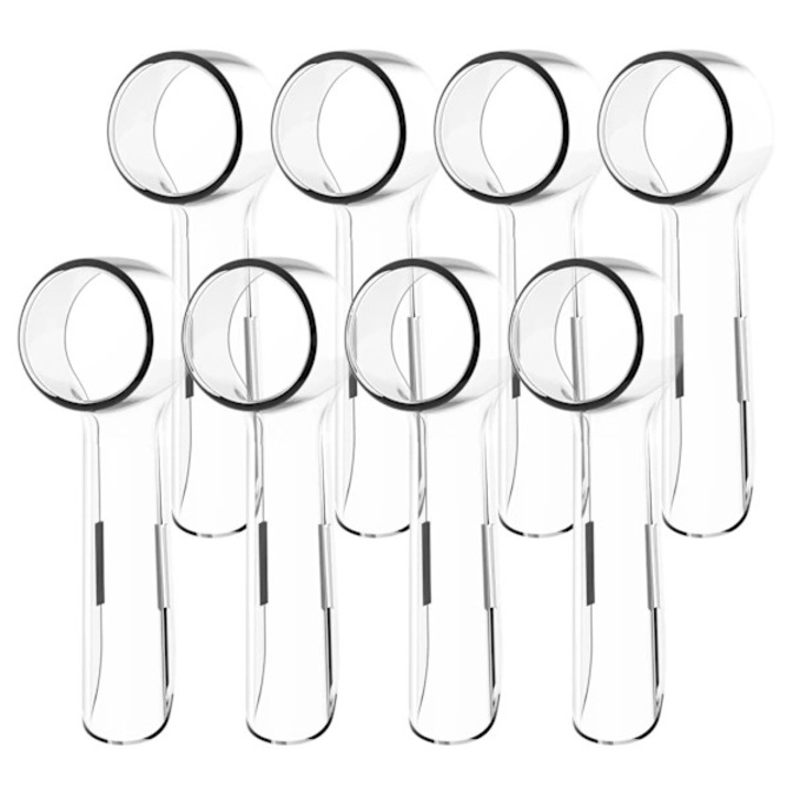 Set 8 capace protectie periuta electrica, transparent, 4x8 buc