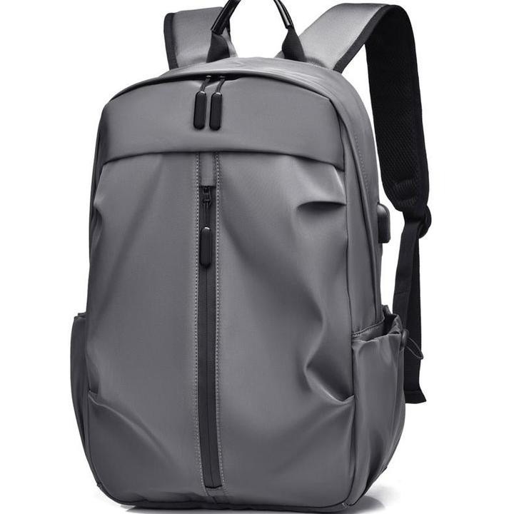 Rucsac laptop 15.6 inch, rezistent la apa, port USB, gri