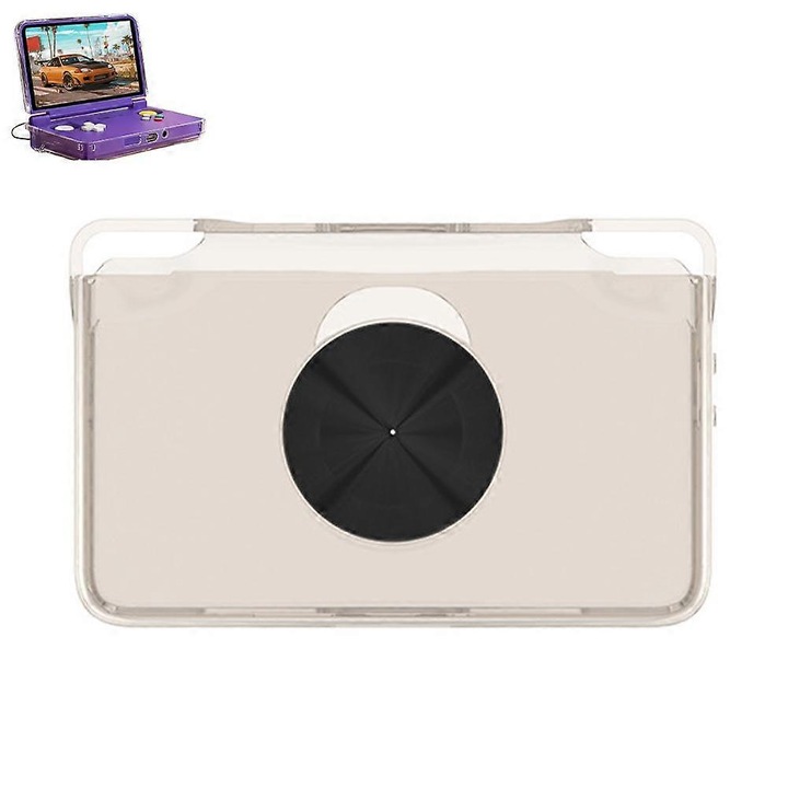 Védőtok Retroid Pocket Flip 2-höz, TPU-ból, karc- és ütésálló, félig átlátszó szürke, 1 db