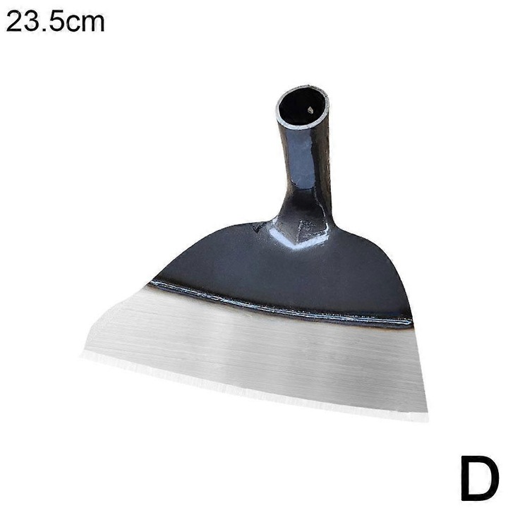Kerti kapa fej/gyomláló penge, mangán acél, éles él, standard nyélrögzítés, fekete/ezüst, 1 db