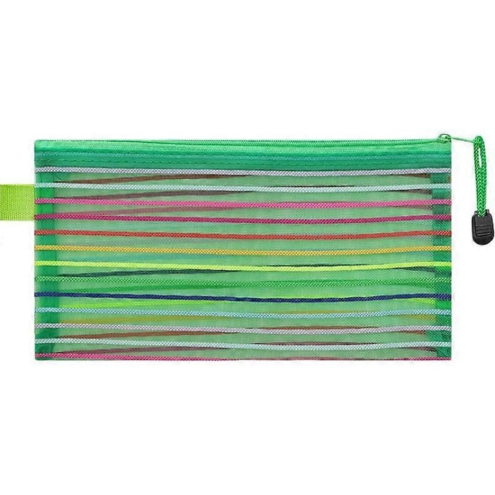 Penar mesh verde 22.7x12cm organizator accesorii