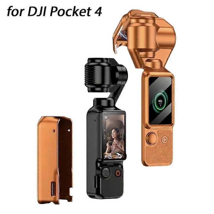 Пълна магнитна защитна кутия за DJI Pocket 4, PC, черна