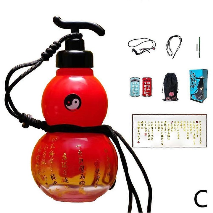 Sportpalack, tök modell, piros, 680ml, Tritan, kiegészítőkkel