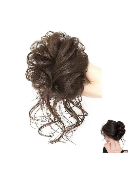 Extensie par coada de cal, sintetica, ondulata, multicolor, ajustabila