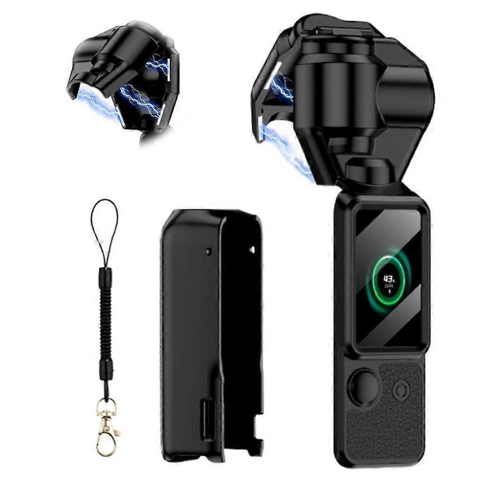 DJI Osmo Pocket 3 védőtok szett, mágneses, szürke-narancs-lila-fekete-rózsaszín, 14.5x4.8x4 cm