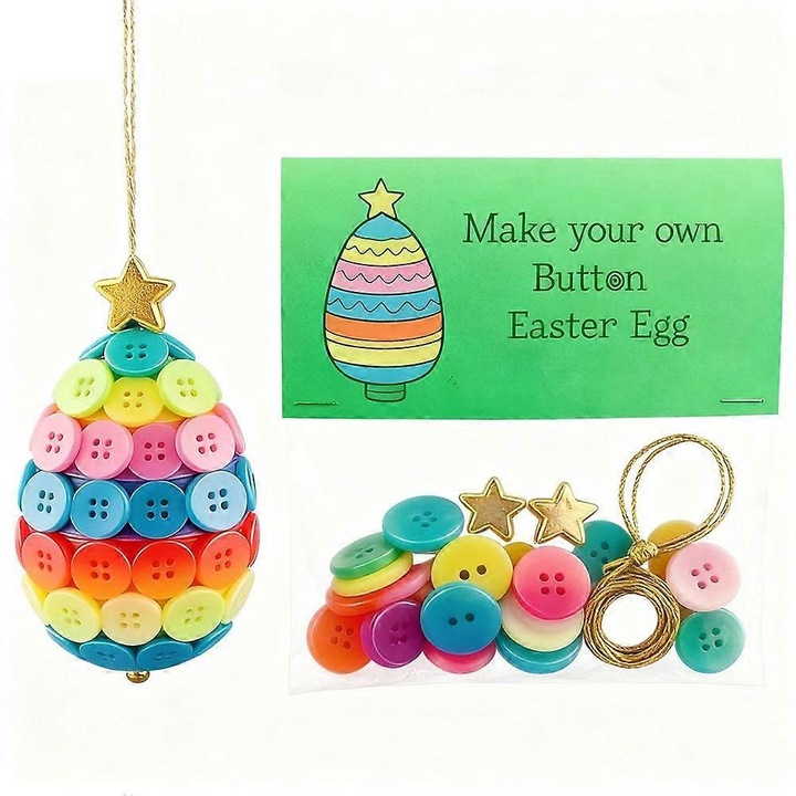 Set artizanat Paste iepuras ou morcov, multicolor, compact