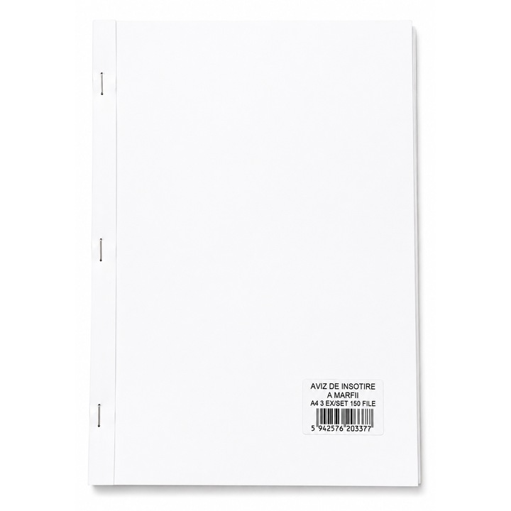Aviz de Insotire a Marfii A4 3 Exemplare Autocopiative 150 File/Carnet Formular Transport Marfa Aviz Expeditie Marfa Tipizat Comercial Hartie Autocopiativa Uz Profesional