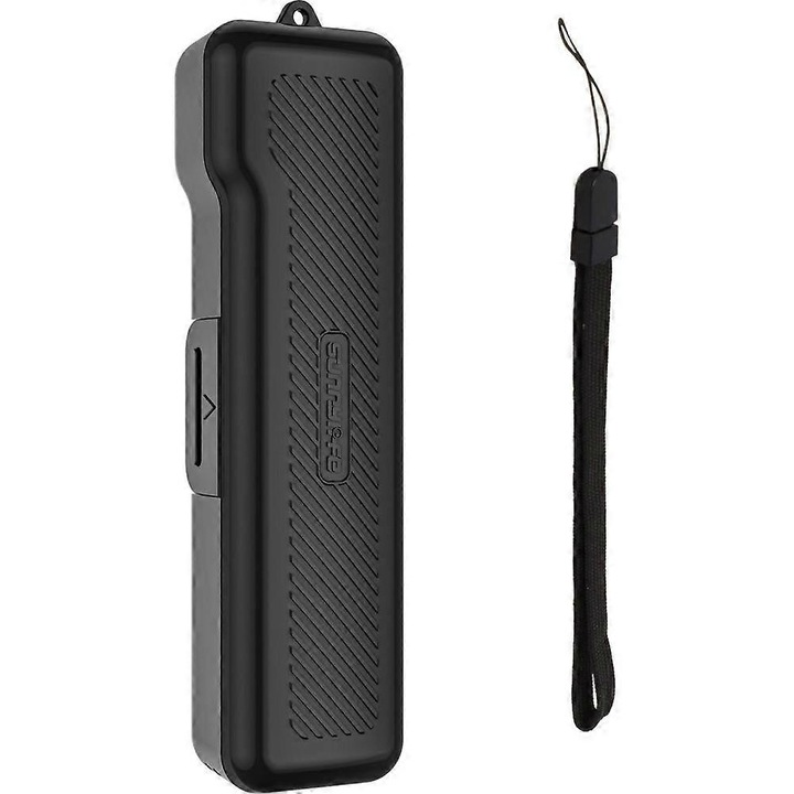 Tárolódoboz / kemény tok Osmo Pocket 4/3-hoz, strapabíró műanyag, karc- és porálló, belső szivaccsal és nyílásokkal 2 MicroSD és 4 szűrő számára, 200x57x38 mm, Többszínű, 1 db
