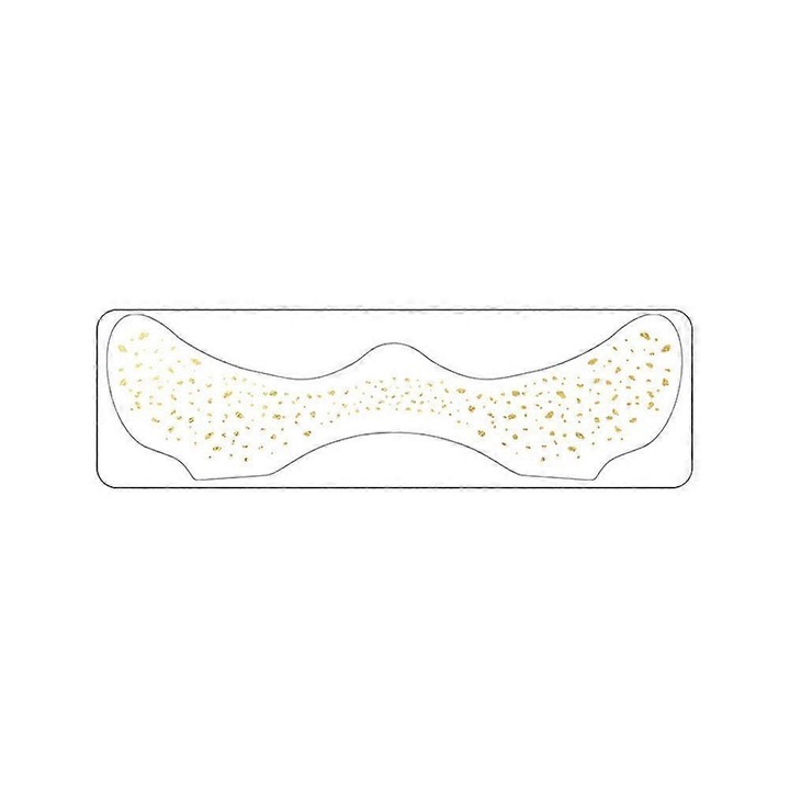 Ideiglenes arc tetoválások, arany szeplő matricák, víz- és izzadásálló, változatos mintákkal (szívecskék, csillagok), könnyen felvihető, arany, 1 lap 15.6x5 cm