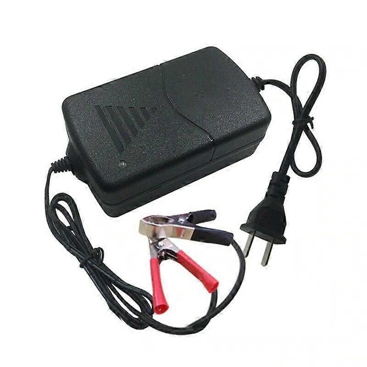 Autó akkumulátortöltő 12V 1.3A fekete 8.5x4.8x3cm szett