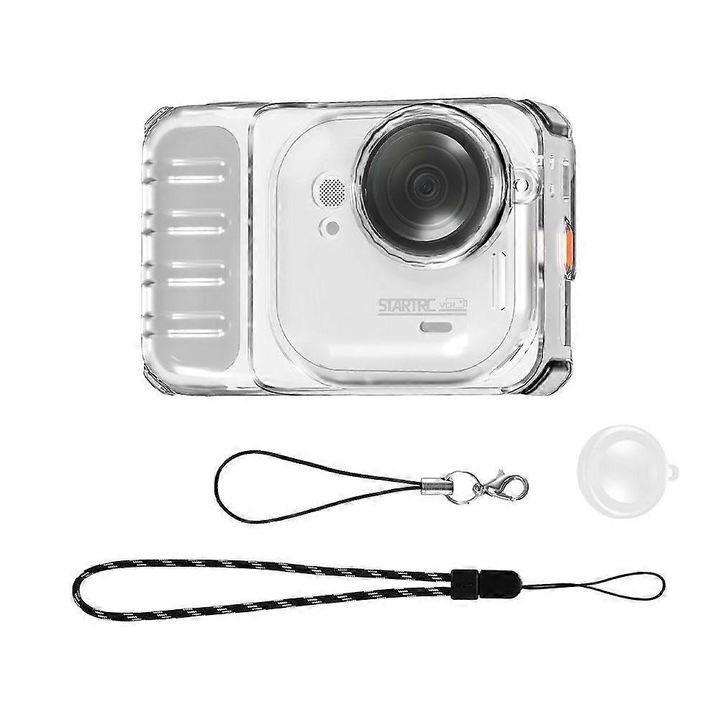 Insta360 GoUltra TPU védőtok szett, matt fekete és átlátszó, 7.24x5.1x3.52cm