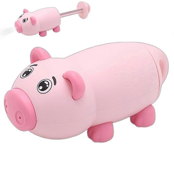 Jucarie de apa cu animal, plastic, roz