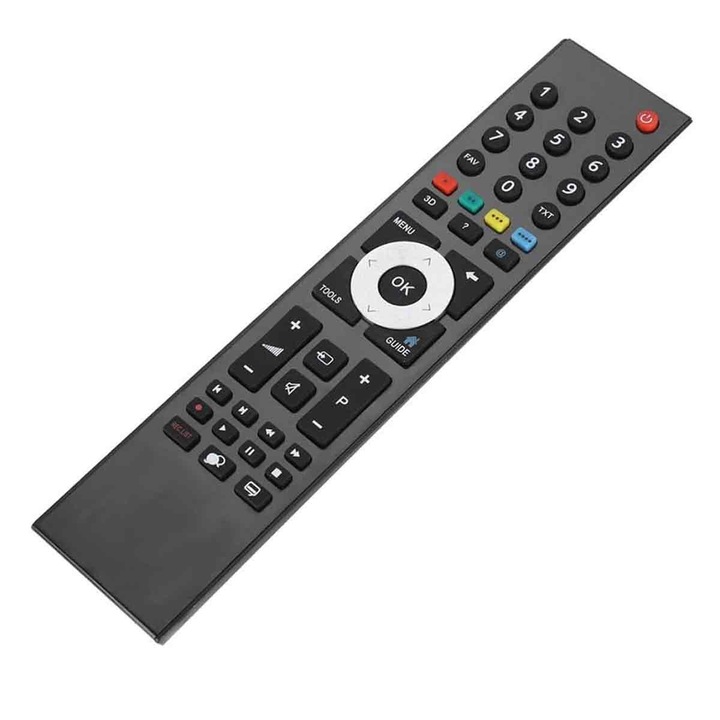 Univerzális távirányító Grundig TV-hez, ergonomikus, fekete