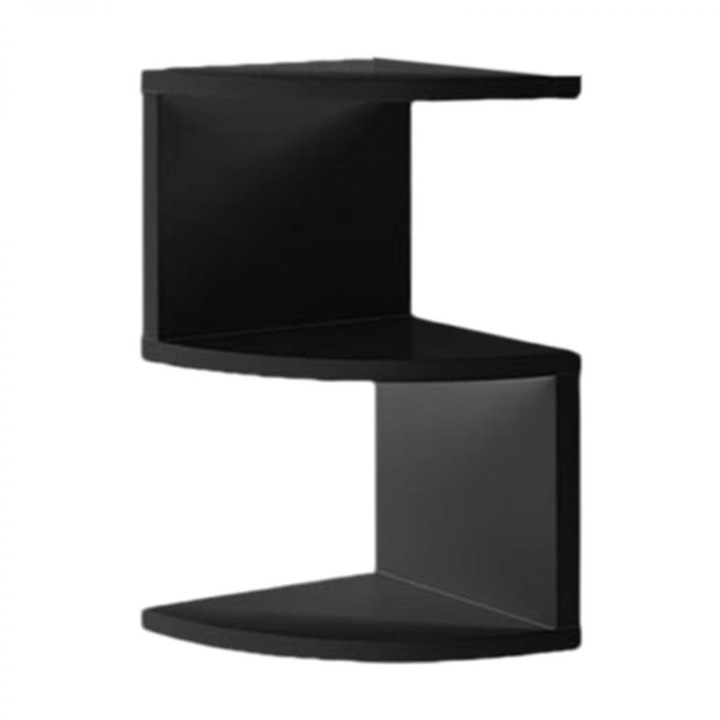 Fa sarokpolc, 5 szintes, barna, 20x20x40cm