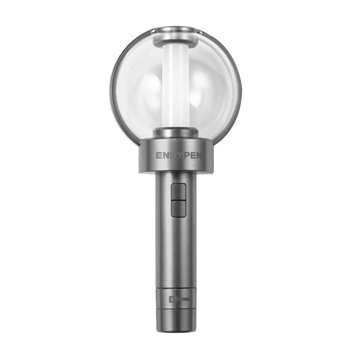ENHYPEN Sayzer hivatalos Lightstick, 7 fotókártyával, Bluetooth és Aurora móddal, ezüst, 220×100×100 mm