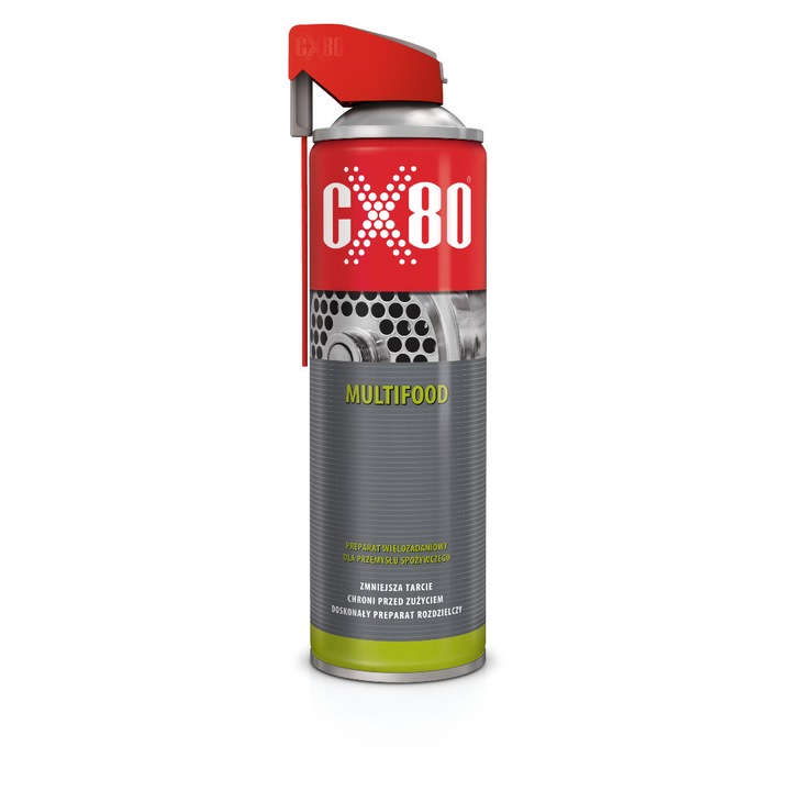 Smar multifunctional CX80 DUO SPRAY NSF Multifood, lubrifiant alimentar, certificat NSF H1, incolor, 500 ml