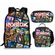 Set ghiozdan 3 piese, 17 inch, oxford, multicolor