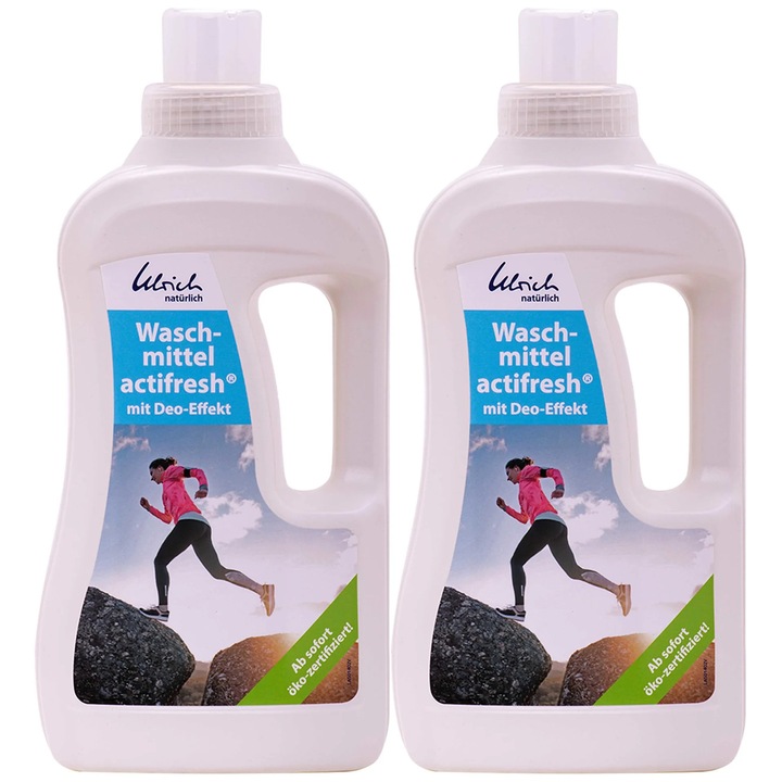 Detergent natural lichid rufe 2x1L cu efect dezodorizant concentrat pentru curatare eficienta