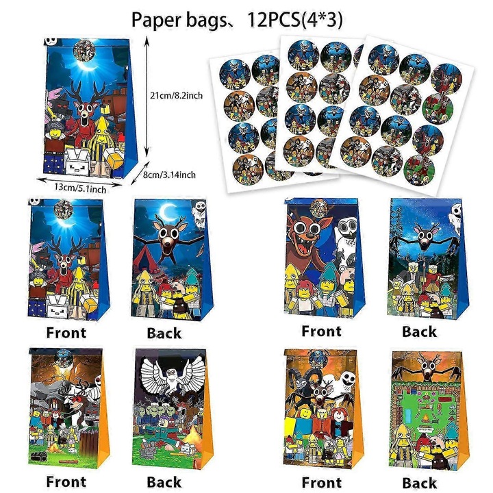 Set accesorii petrecere Roblox, decor robot, multicolor, 1/48