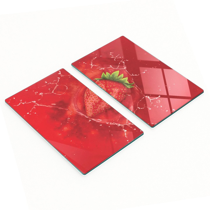Tulup 2 db üveg vágódeszka 30x52cm csúszásmentes többszínű