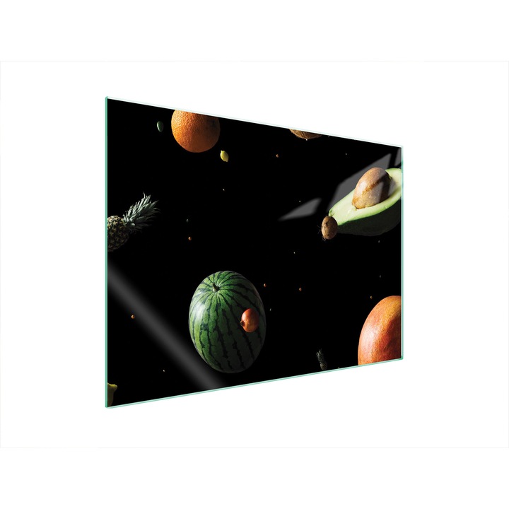 TMK ArtDeko tűzhelyvédő lap 70x52 cm, edzett üvegből, tartós UV nyomattal, multifunkcionális (vágódeszka, fröccsenésgátló paraván, forró edény alátét), Többszínű, 1 db