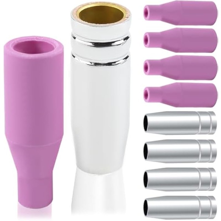 Set accesorii consumabile sudura MIG 14AK 15AK, cupru si ceramic, 10 piese