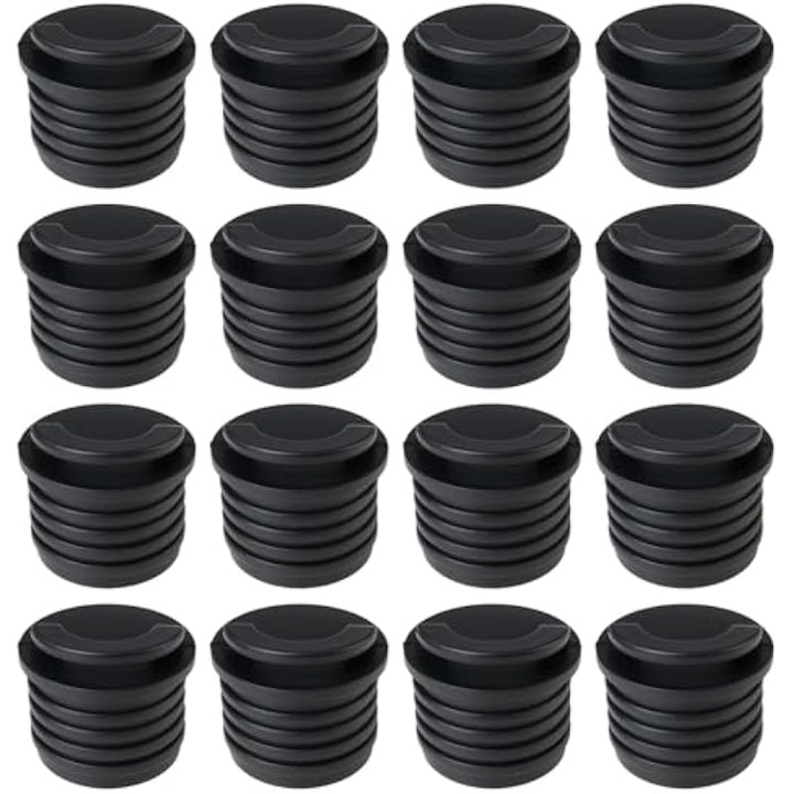 Készlet 16 db 32mm-es gumidugó kajakokhoz, csónakokhoz, horgászathoz, fekete
