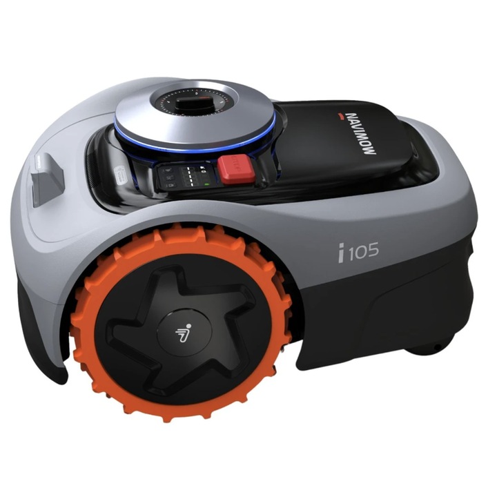 Robot de tuns iarba / gazon, cu tehnologie GPS, aplicatie telefon, Segway, cu statie de incarcare, latime de taiere 18 cm, RTK + Vision, 10.9 kg, pe acumulator, functionare 90 min, incarcare 90 min
