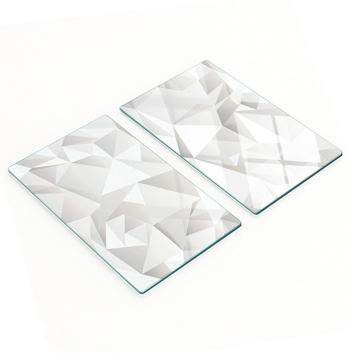 Tulup 2 db üveg vágódeszka készlet 30x52x0.4cm csúszásmentes többszínű