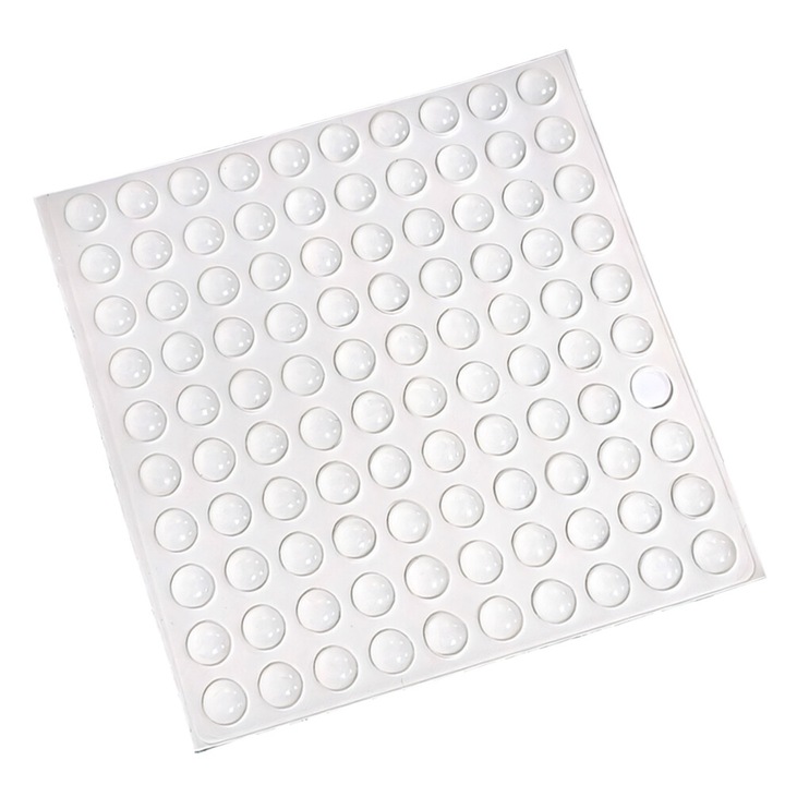 Szilikon billentyűzet matricák, 100 db, 10x3mm, átlátszó, szett