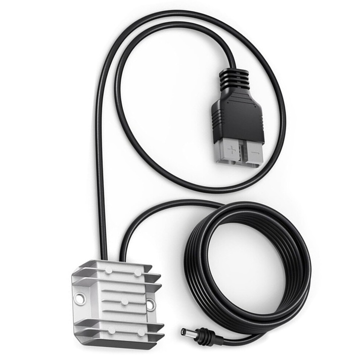 Adaptor DC-DC, convertor/booster tensiune 10-24V la 30V 3.5A, IP68 impermeabil, cablu 7m, Negru, 1 buc