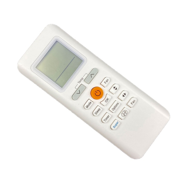 Telecomanda/remote pentru RG70A BGEF, multifunctionala, reglaj precis al temperaturii, plastic rezistent anti-zgarieturi, consum redus de baterie, Alb, 1 buc