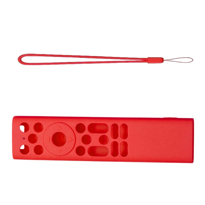 Husa telecomanda silicon, rosu, 17.5x4.2x1.5cm