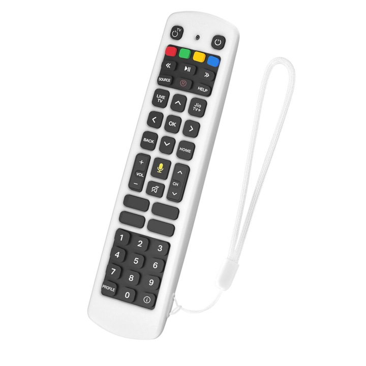 Husa protectie telecomanda silicon, rosu alb negru verde albastru, 25x10x1.5cm