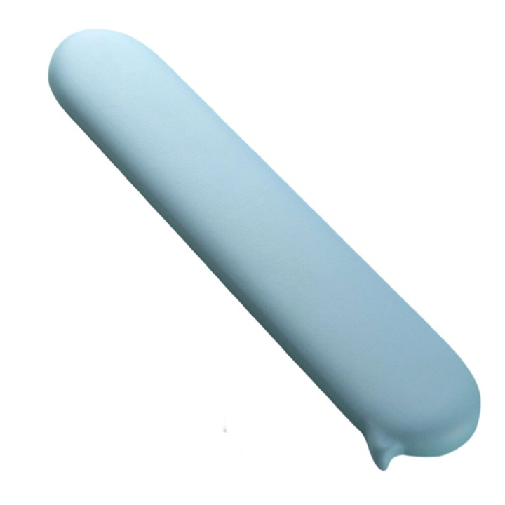 Ergonomikus csuklótámasz billentyűzethez szilikon fehér-kék-szürke-fekete 40x8cm