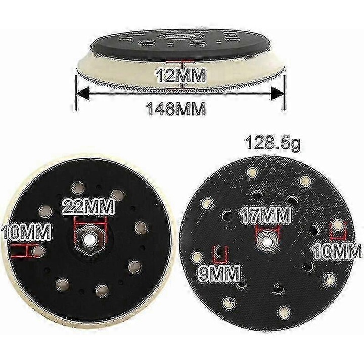 Pad slefuitor 150mm 15 gauri set