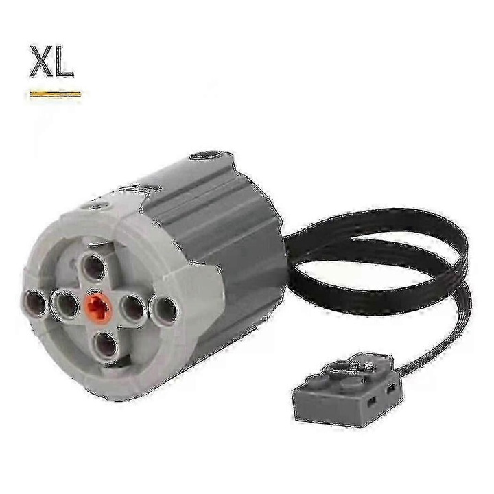 LEGO-kompatibilis Power Functions alkatrészkészlet, 6xAA elemtartó, 3 M motor, vevő, szürke/fekete, 1 készlet