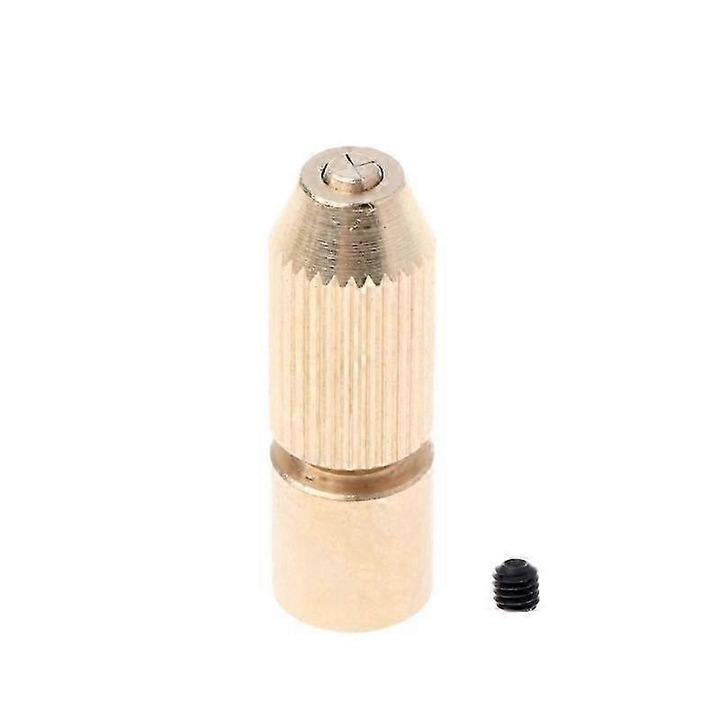Mandrina mini din alama pentru burghiu 25x8mm, suport ax motor 2-3.17mm